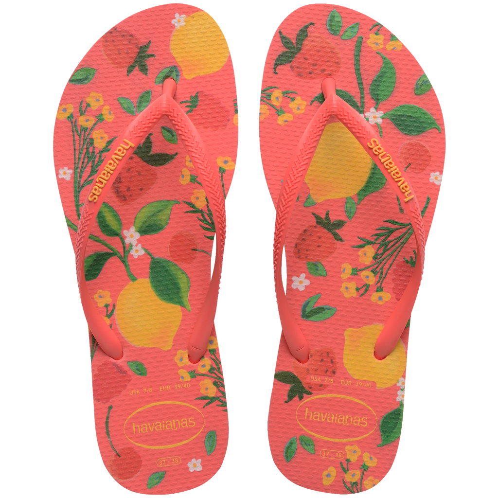 Women's Summer Bliss Slim Flip Flops - TROPICAL CORAL