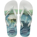 Men's Top Surfer I Flip Flops - WHITE/WHITE