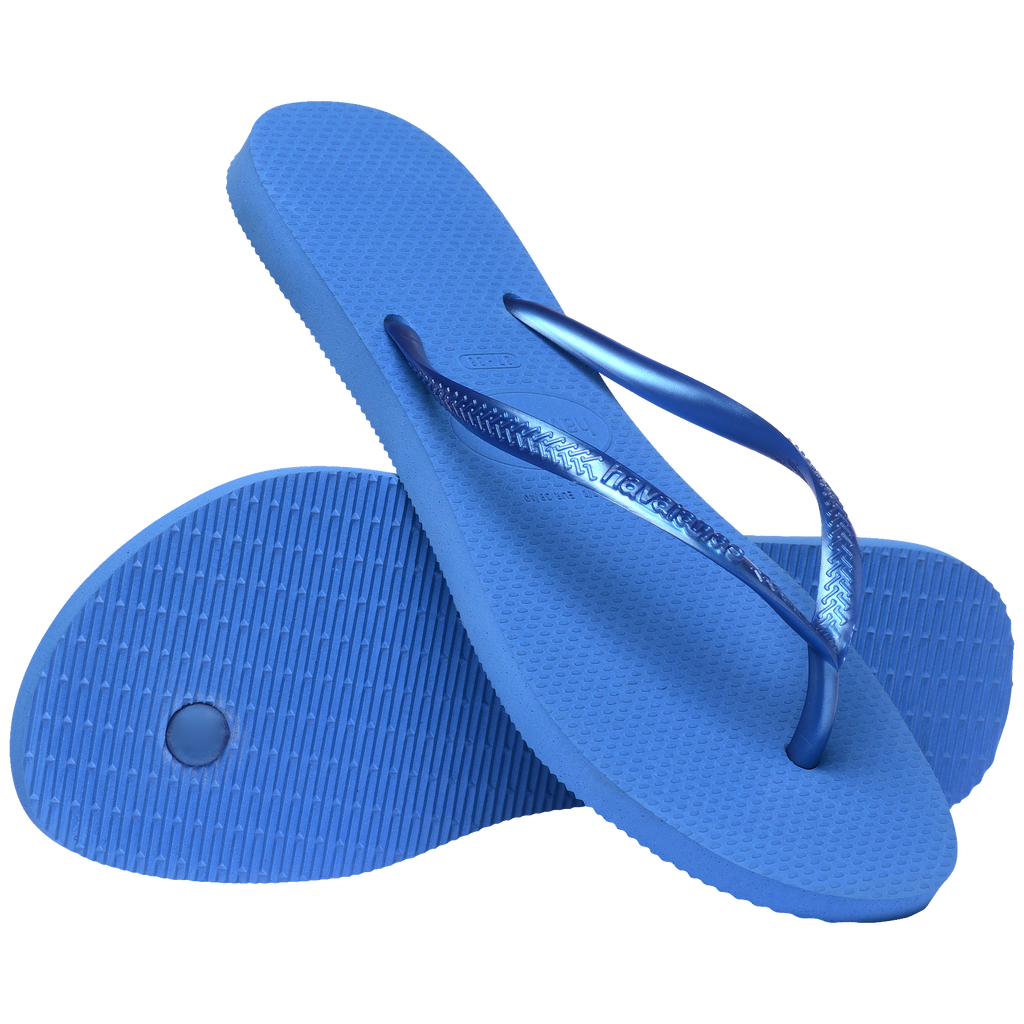 Women's Slim Flip Flops - BRILLIANT BLUE