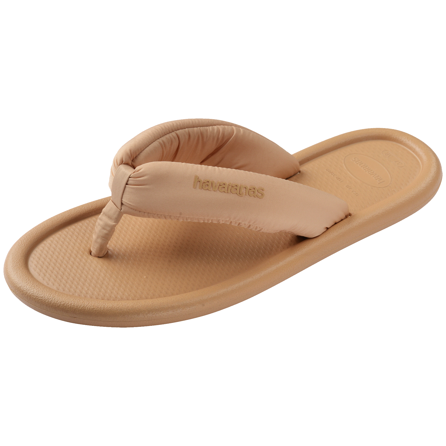 Women's Maxi Puffed Flip Flops - GOLDEN