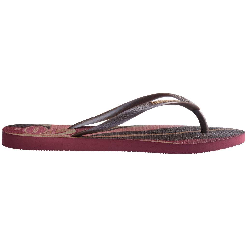 Women's Slim Palette Glow Flip Flops - AMARANTH