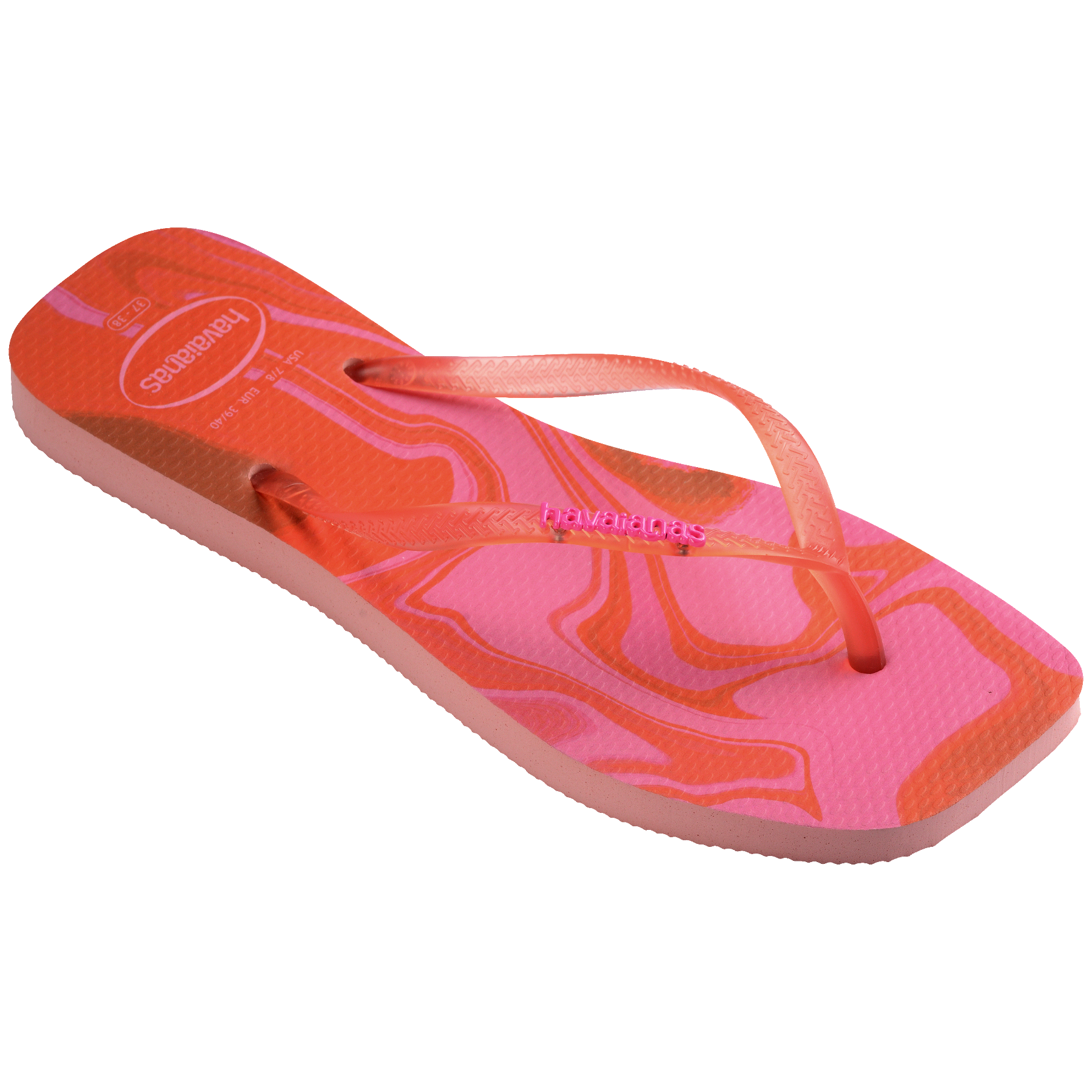 Women's Slim Square Jelly Flip Flops - BLOSSOM
