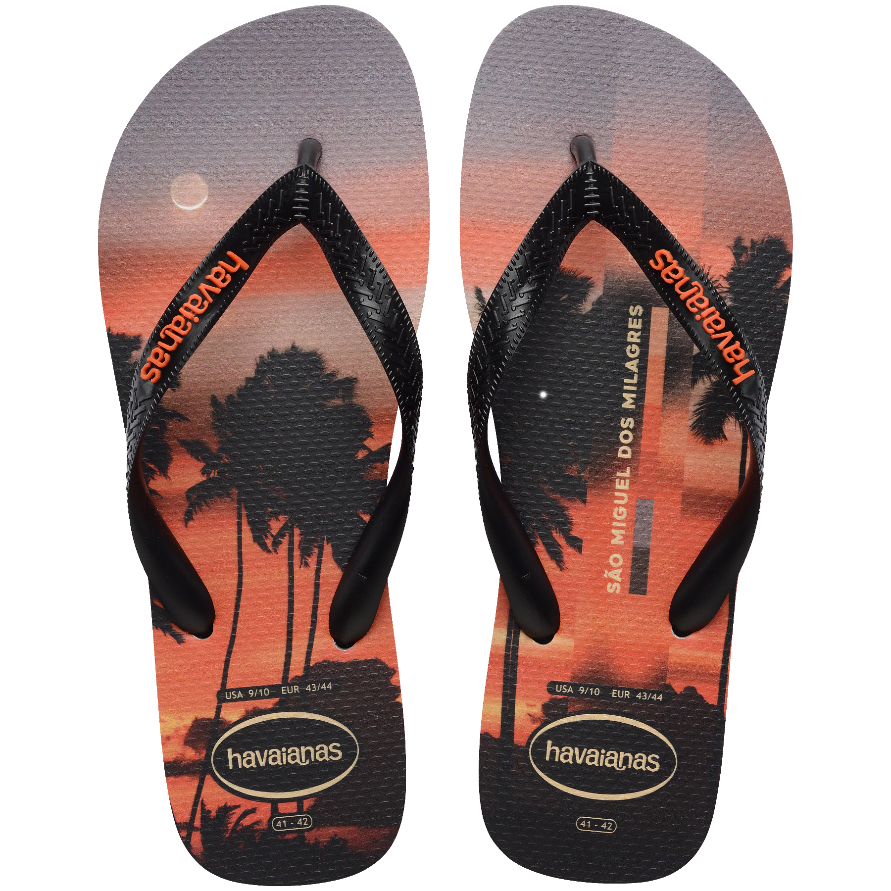 Men's Top Surfer I Flip Flops - GREY STEEL/BLACK/SUNSET ORANGE