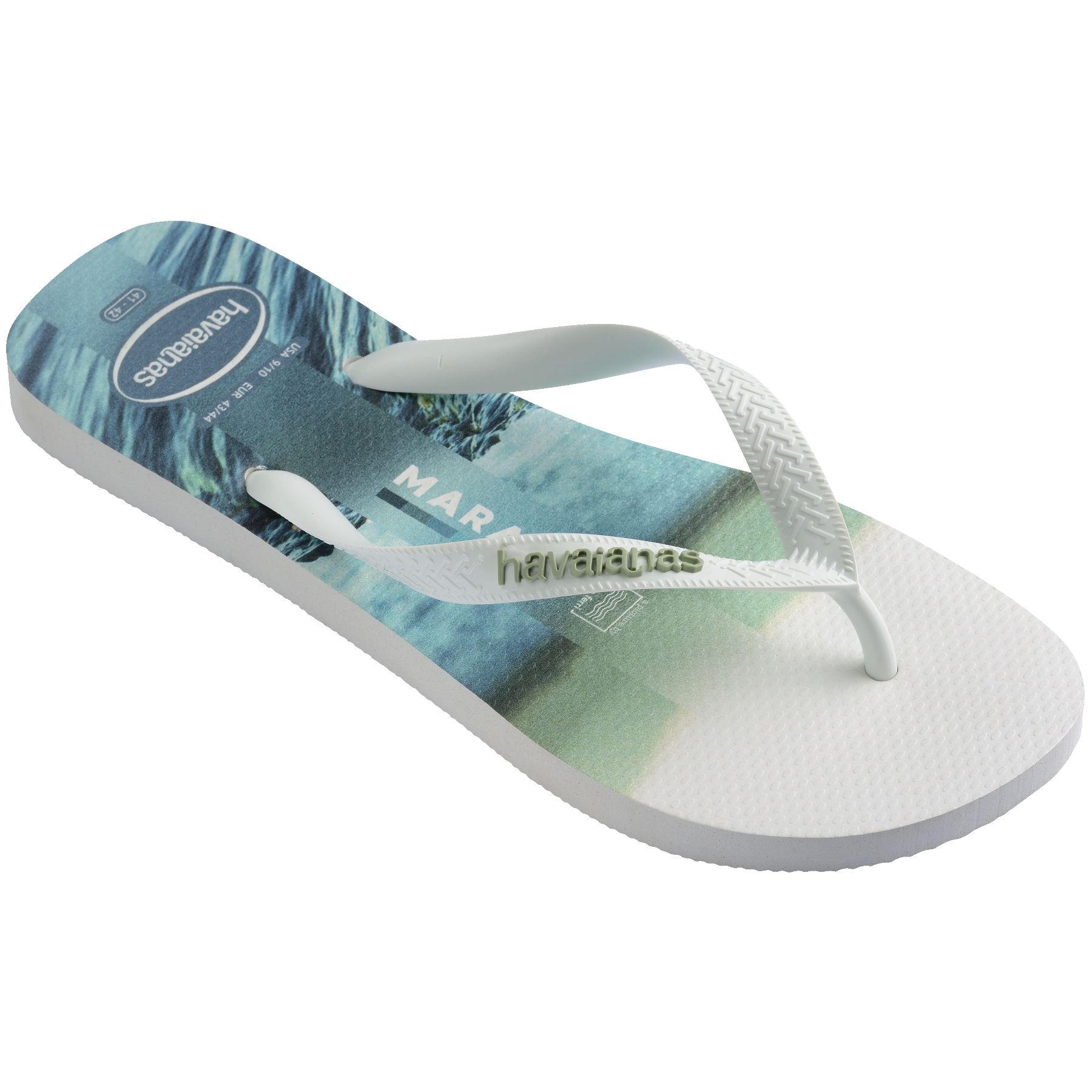 Men's Top Surfer I Flip Flops - WHITE/WHITE