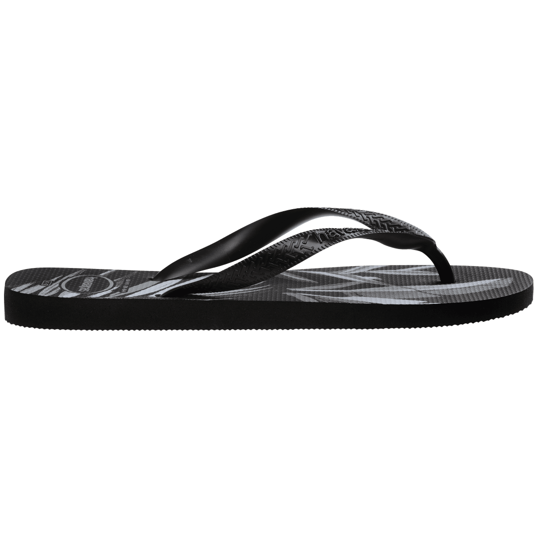 Men's Aloha Flip Flops - Black/Black/Grey