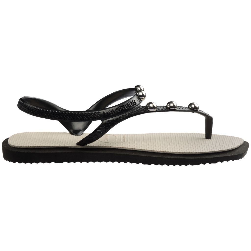 Women's Flash Fusion Sandals - BLACK/BEIGE STRAW