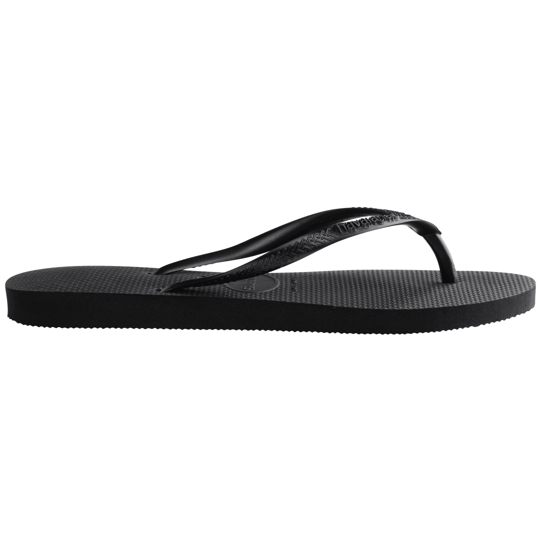 Women's Slim Flip Flops - Black