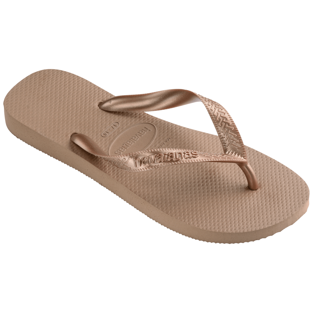 Women's Top Tiras Flip Flops - Rose Gold
