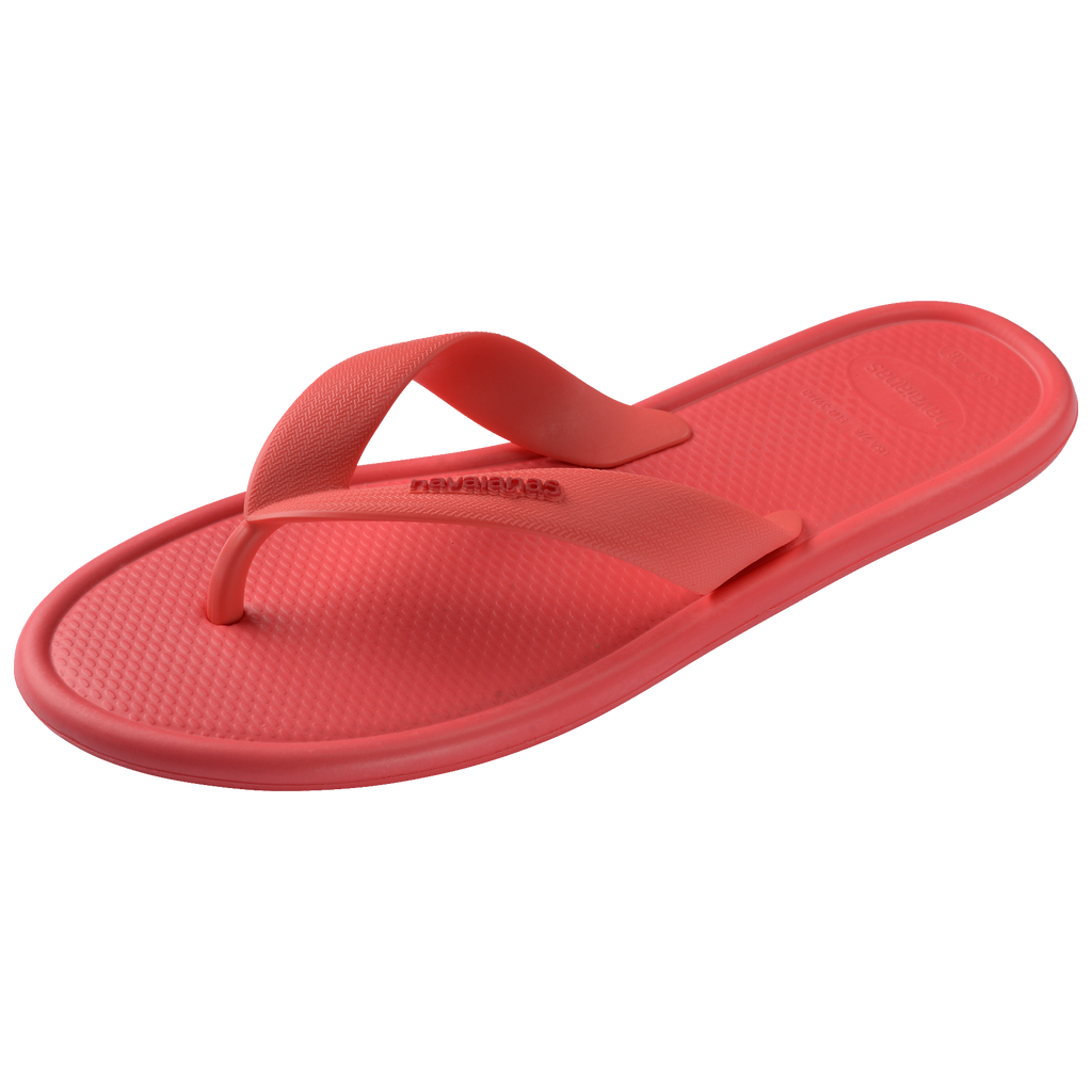 Women's Puffed Up Flip Flops - TROPICAL CORAL