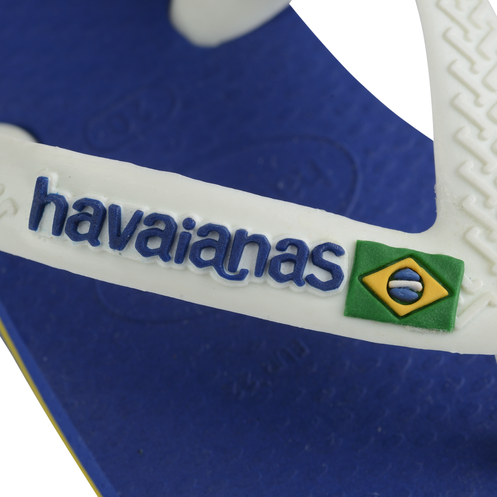 Baby Brazil Logo Flip Flop Sandals - Marine Blue