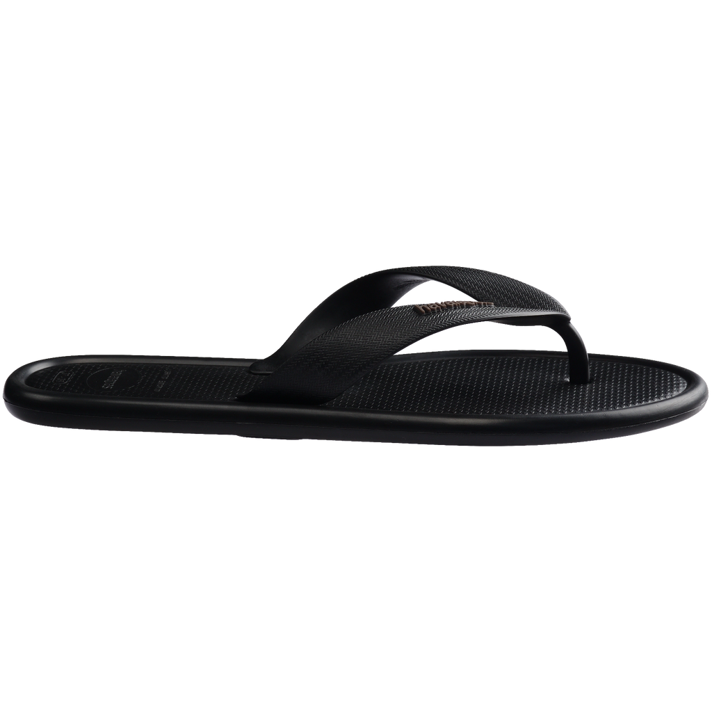 Women's Puffed Up Flip Flops - BLACK
