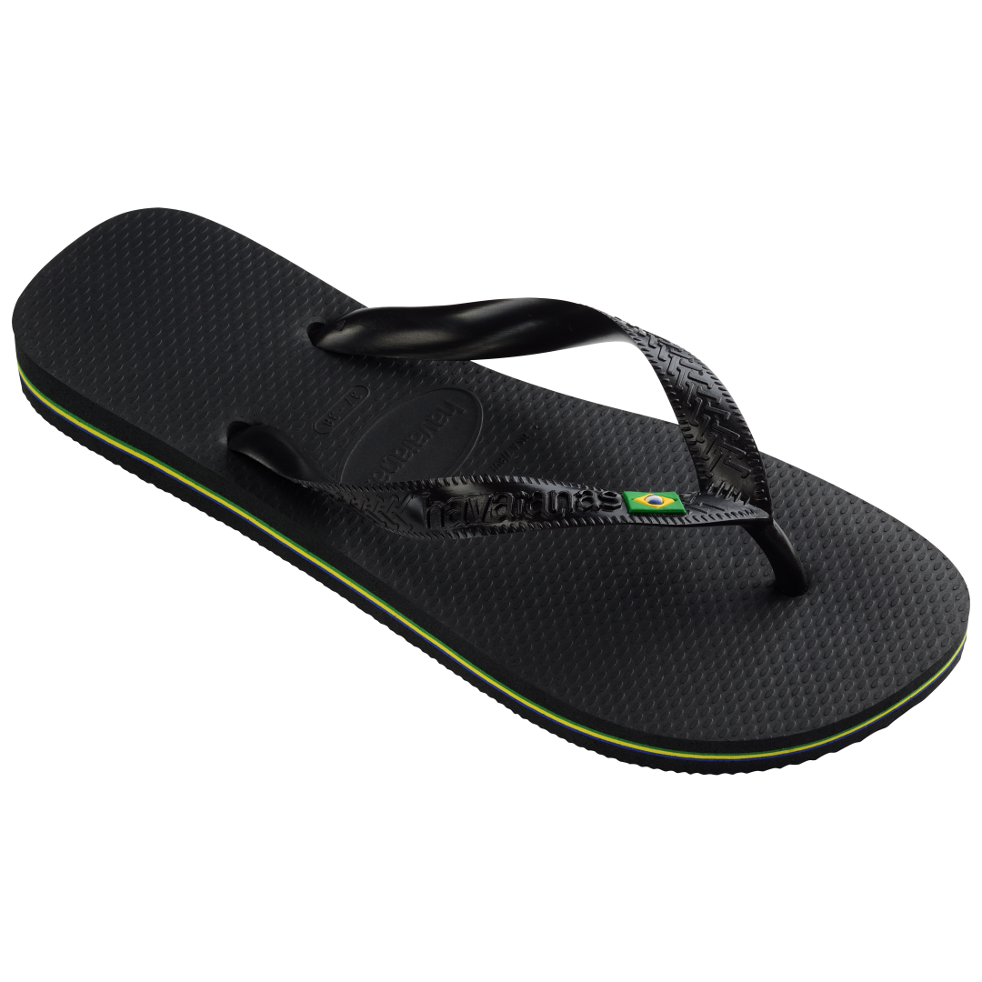 Women's Brazil Flip Flops - Black