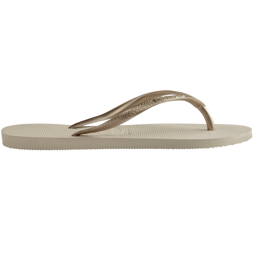 Women's Slim Flip Flops - Beige
