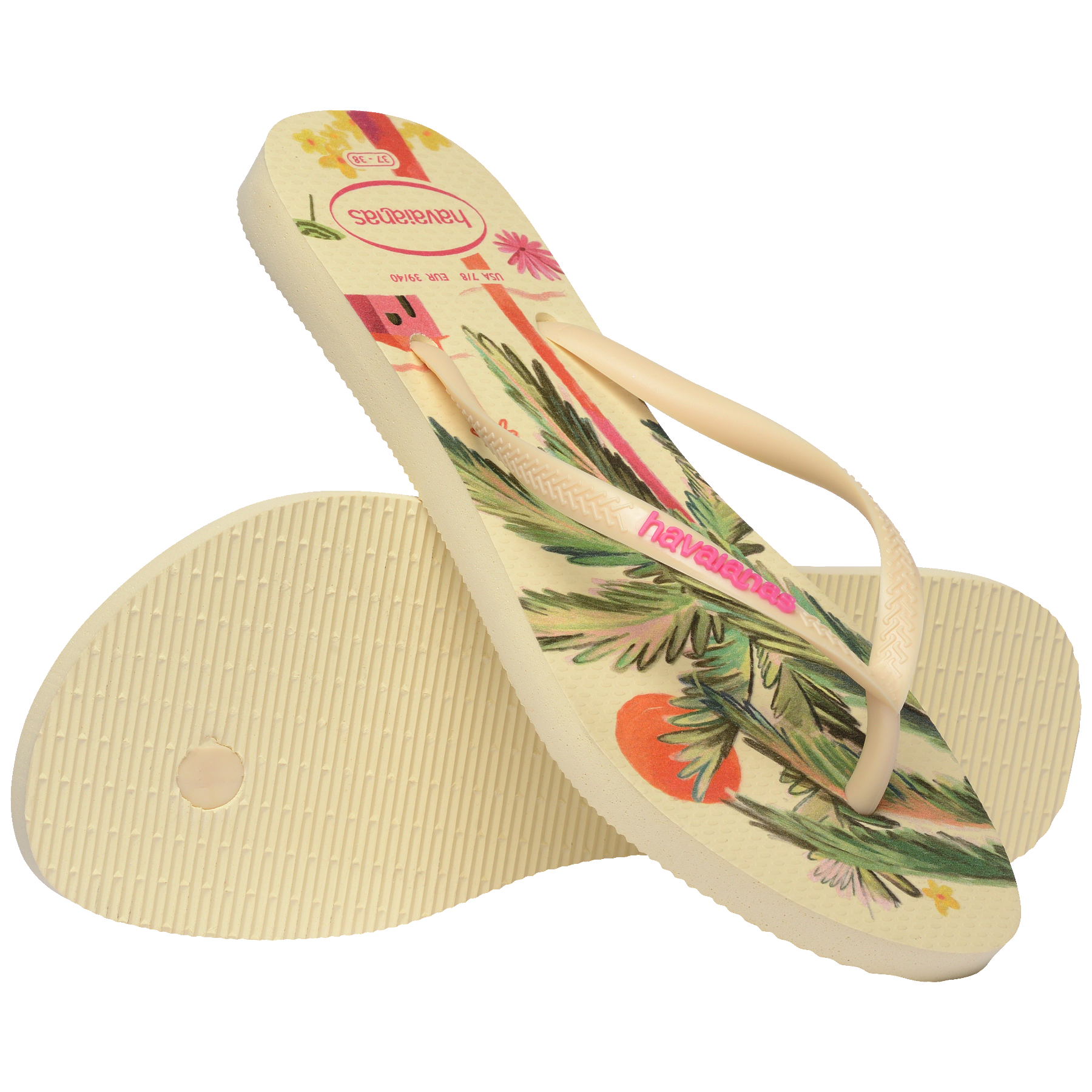 Women's Summer Bliss Slim Flip Flops - BUTTERCREAM