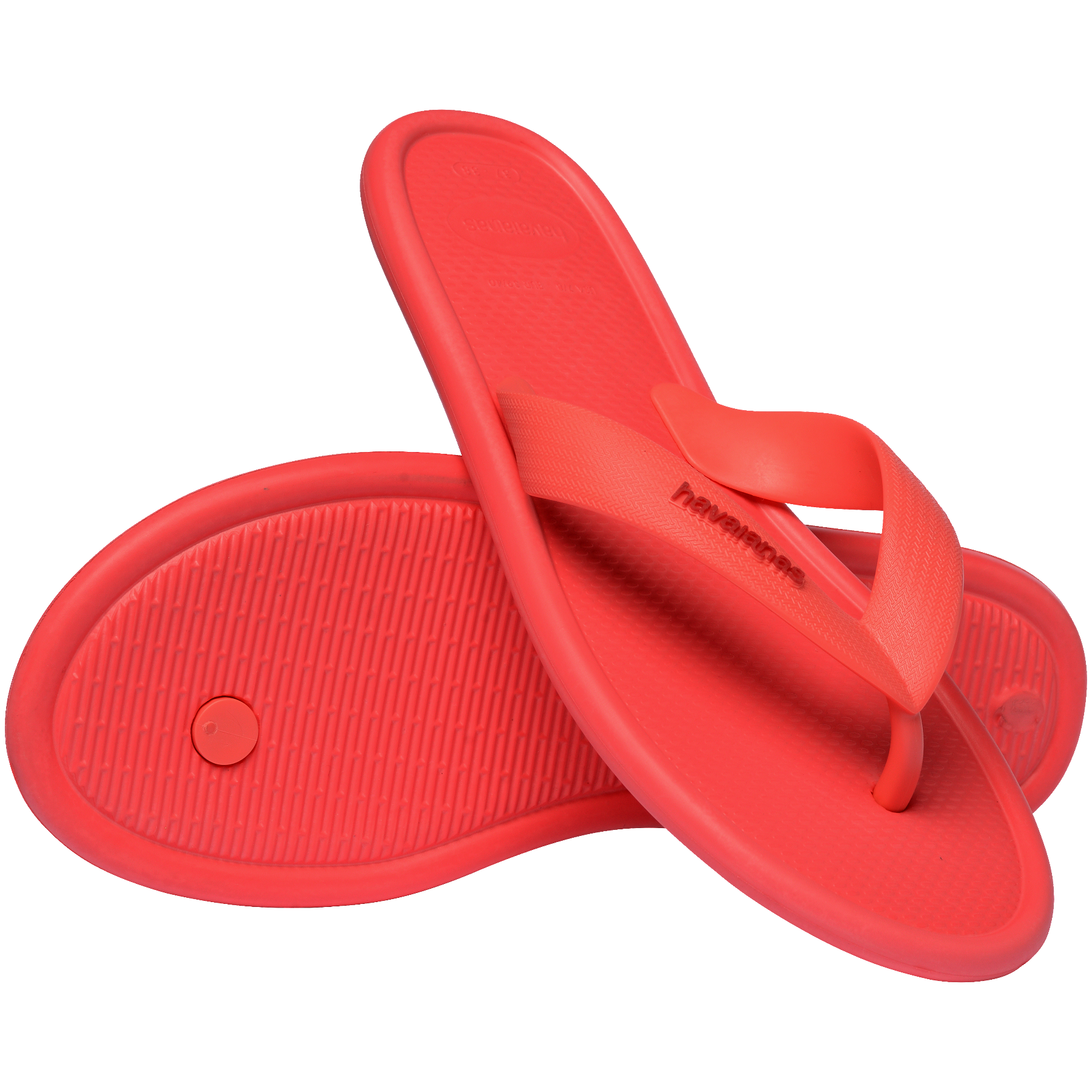 Women's Puffed Up Flip Flops - TROPICAL CORAL