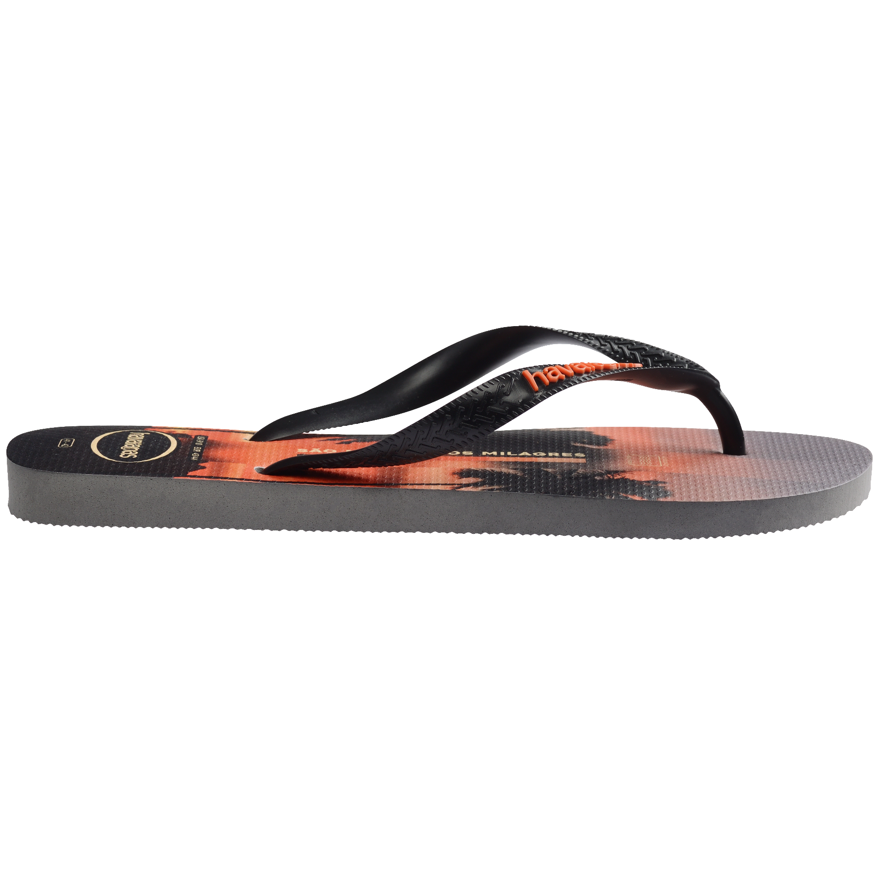 Men's Top Surfer I Flip Flops - GREY STEEL/BLACK/SUNSET ORANGE