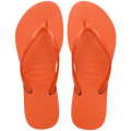 Women's Slim Flip Flops - ORANGE