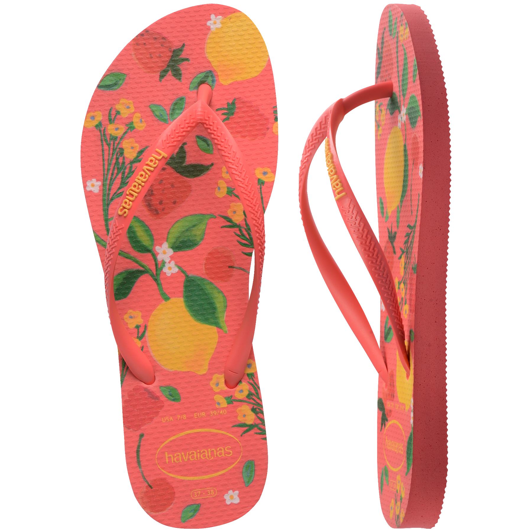 Women's Summer Bliss Slim Flip Flops - TROPICAL CORAL