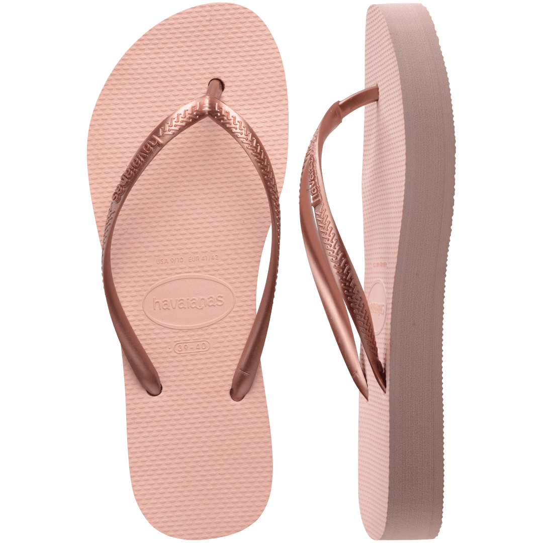 Women's Slim Flatform Flip Flops - Ballet Rose