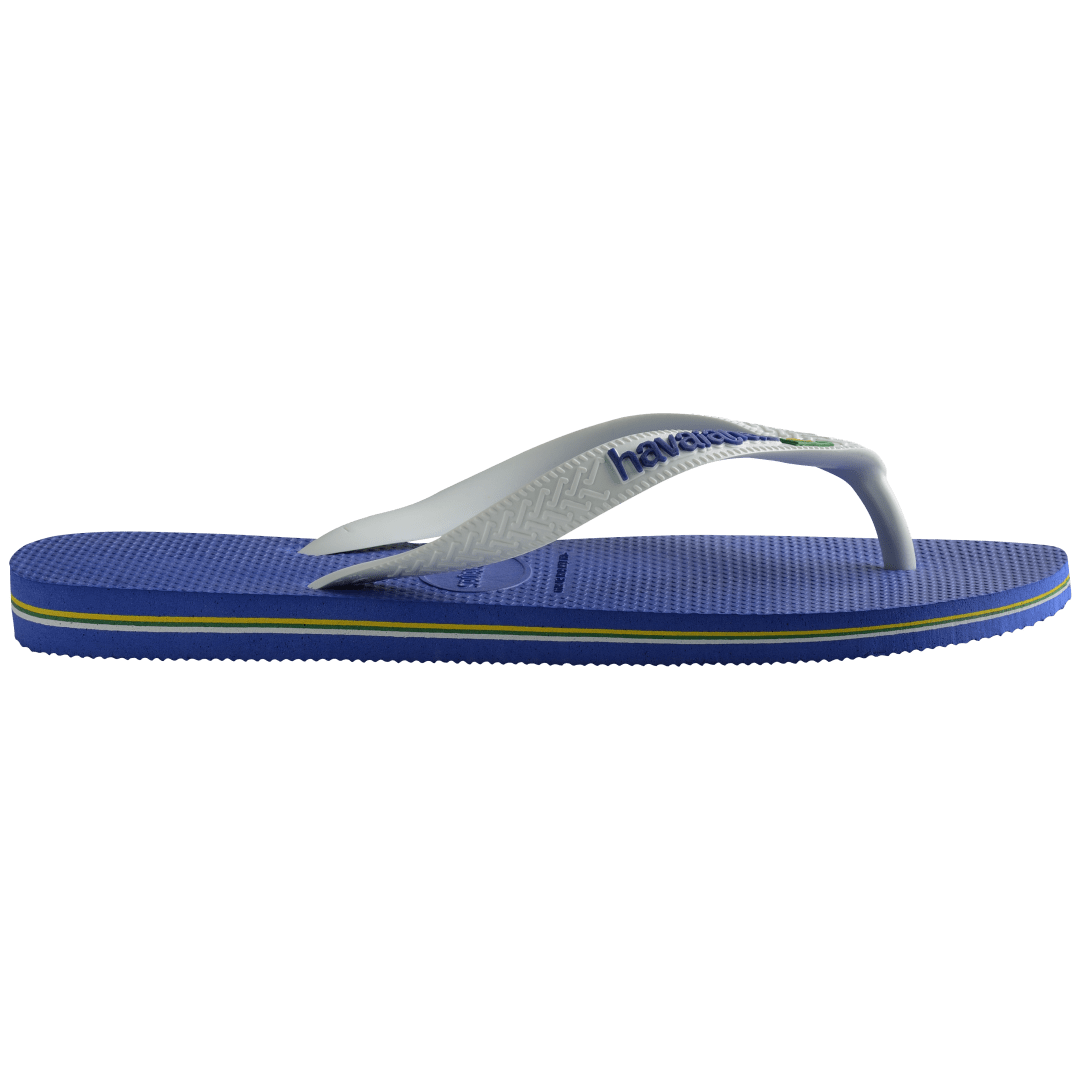 Women's Brazil Logo Flip Flops - Marine Blue