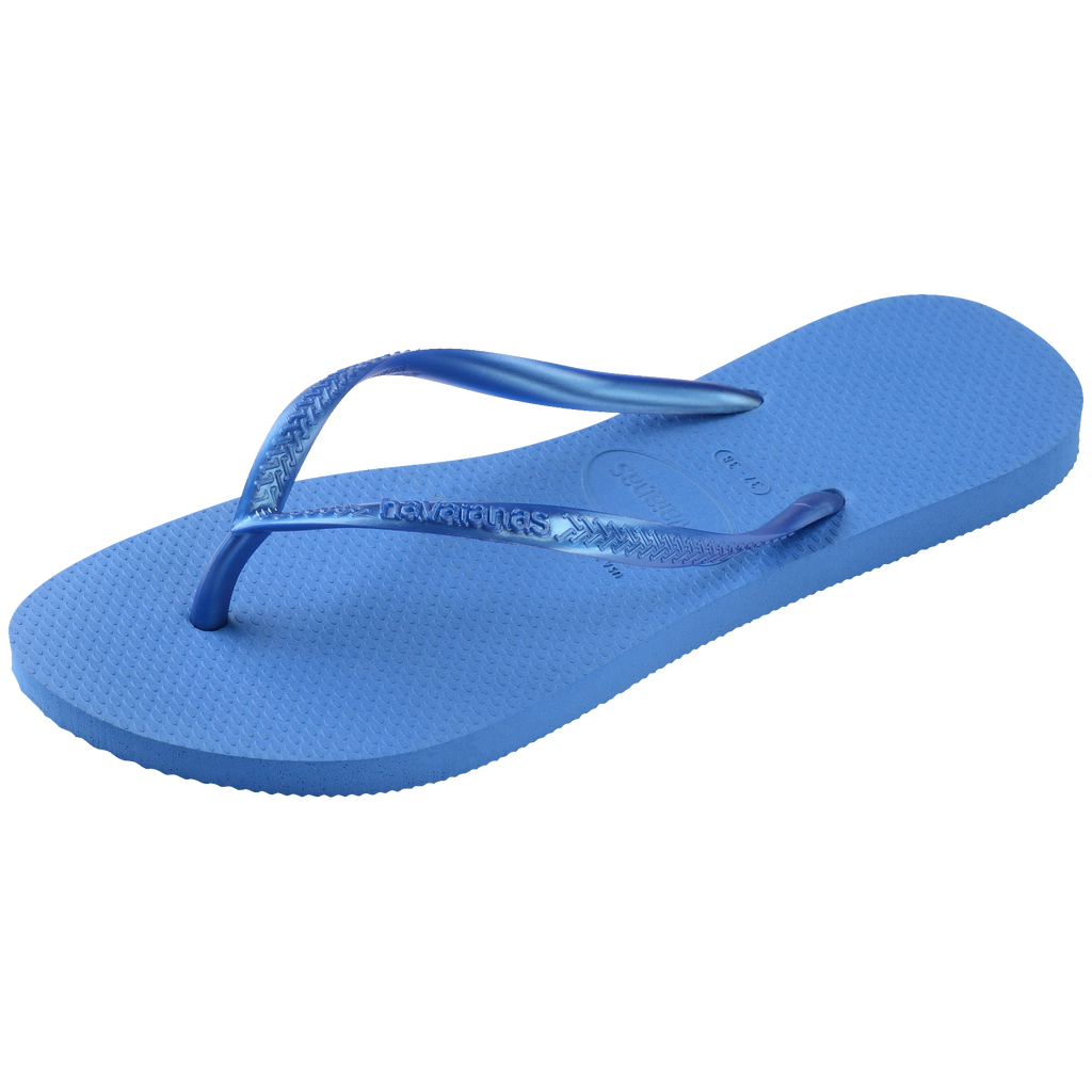 Women's Slim Flip Flops - BRILLIANT BLUE