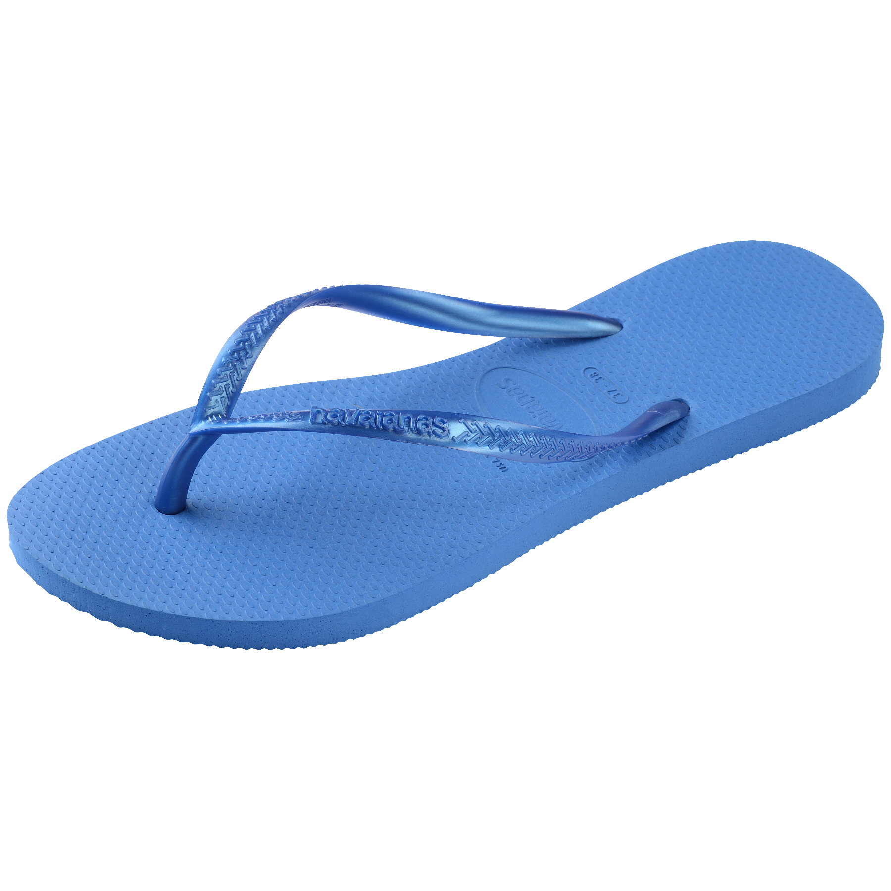 Women's Slim Flip Flops - BRILLIANT BLUE