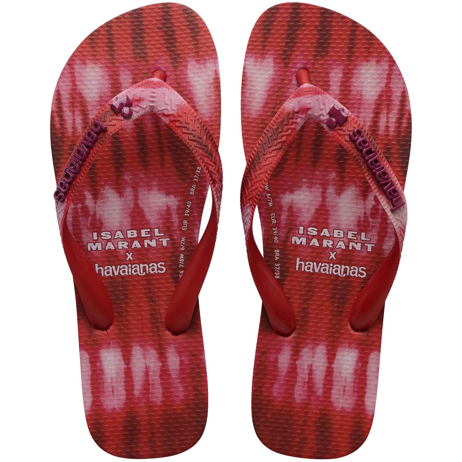 Women's Isabel Marant Top Ikat Flip Flops - Red