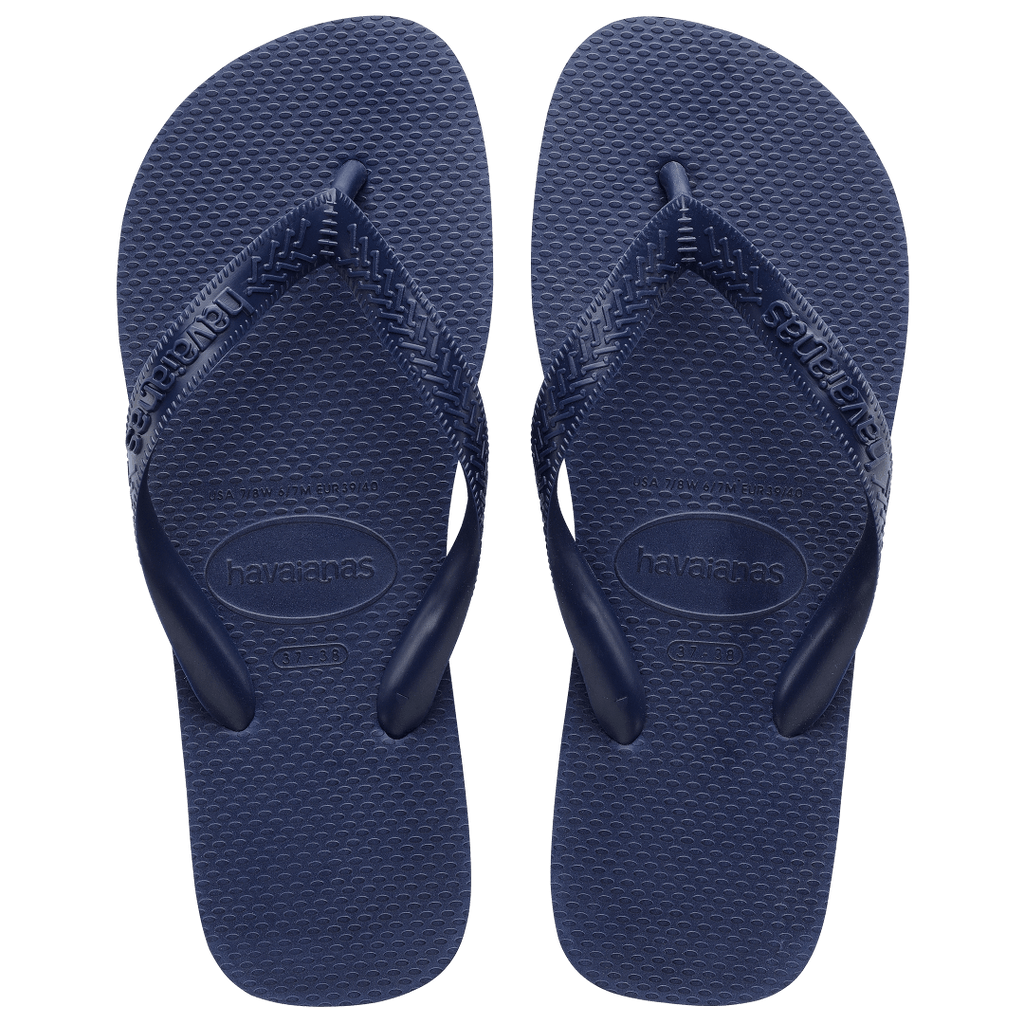 Women's Top Flip Flops - Navy Blue