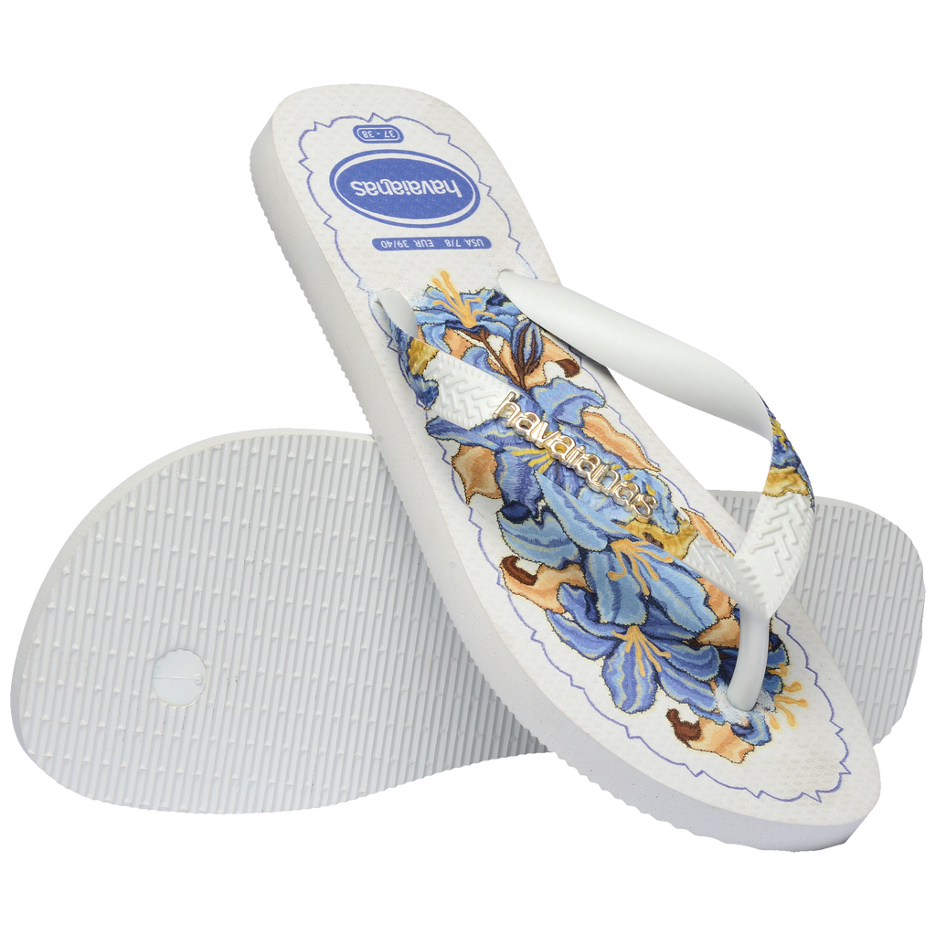 Women's Tropicalia Vibes II Top Flip Flops - WHITE