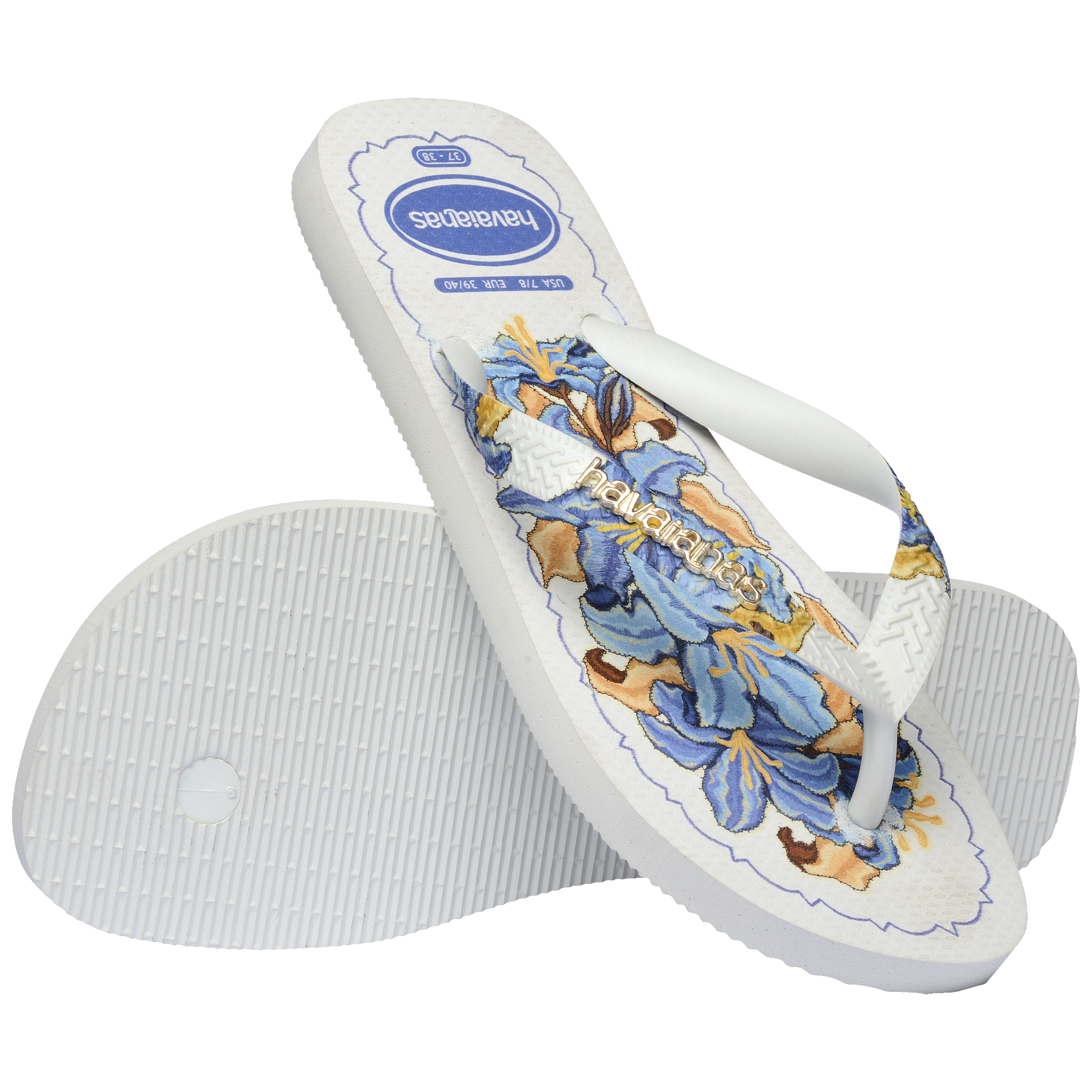 Women's Tropicalia Vibes II Top Flip Flops - WHITE