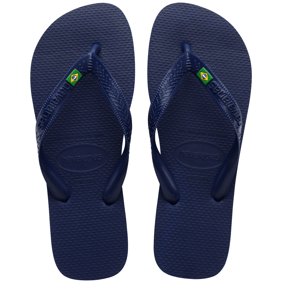 Women's Brazil Flip Flops - Navy Blue