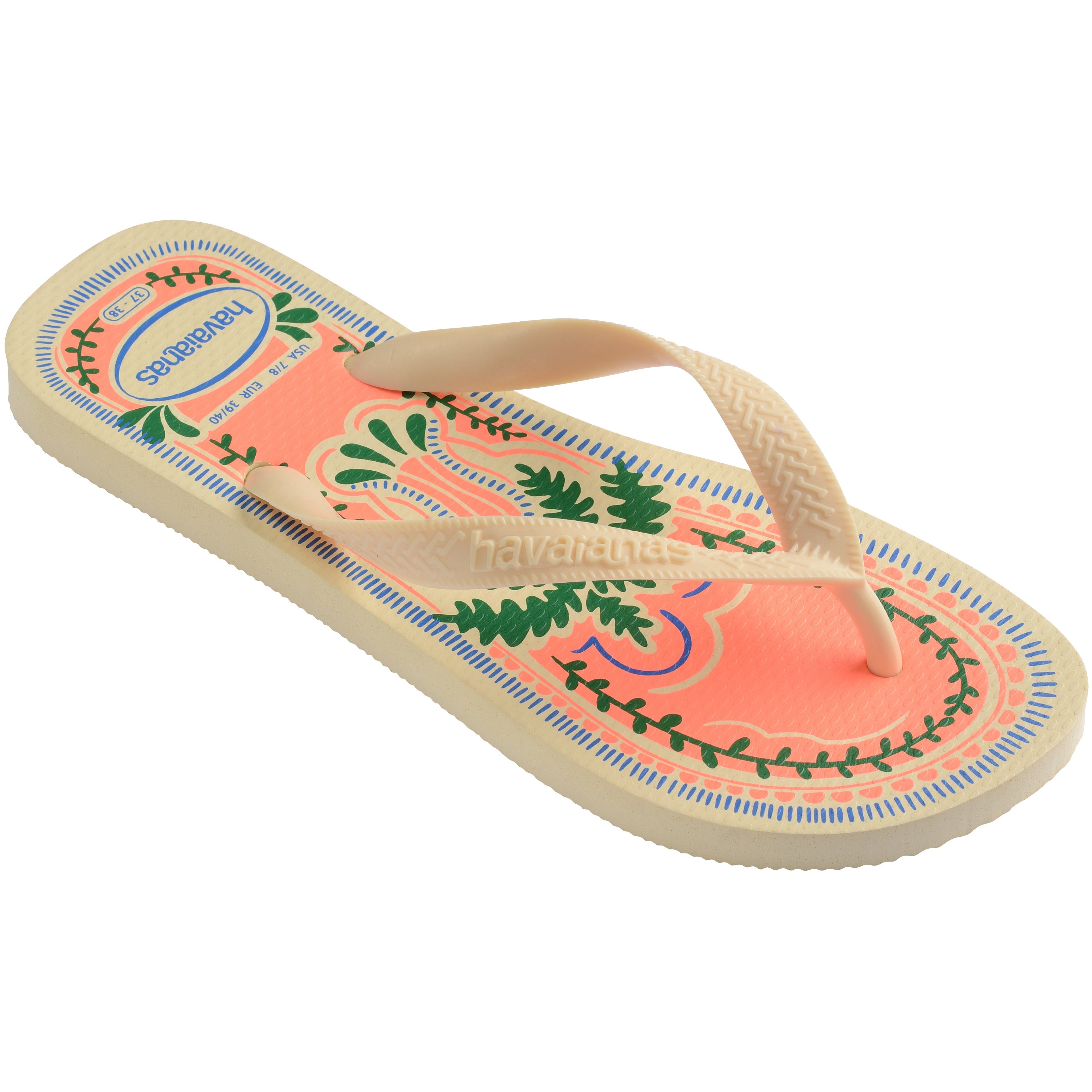 Women's Top Summer Vibes Flip Flops - BUTTERCREAM