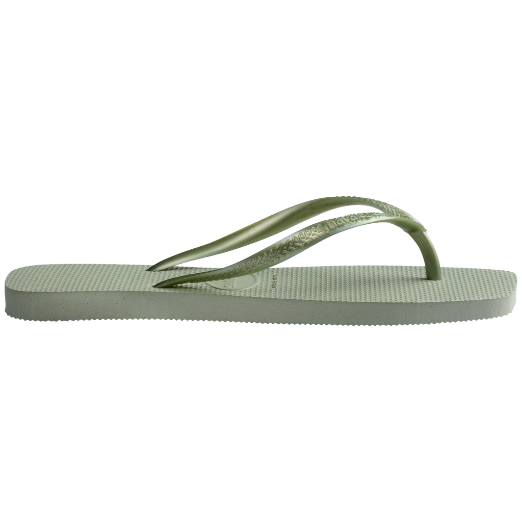 Women's Slim Square Flip Flops - SMOKE GREEN