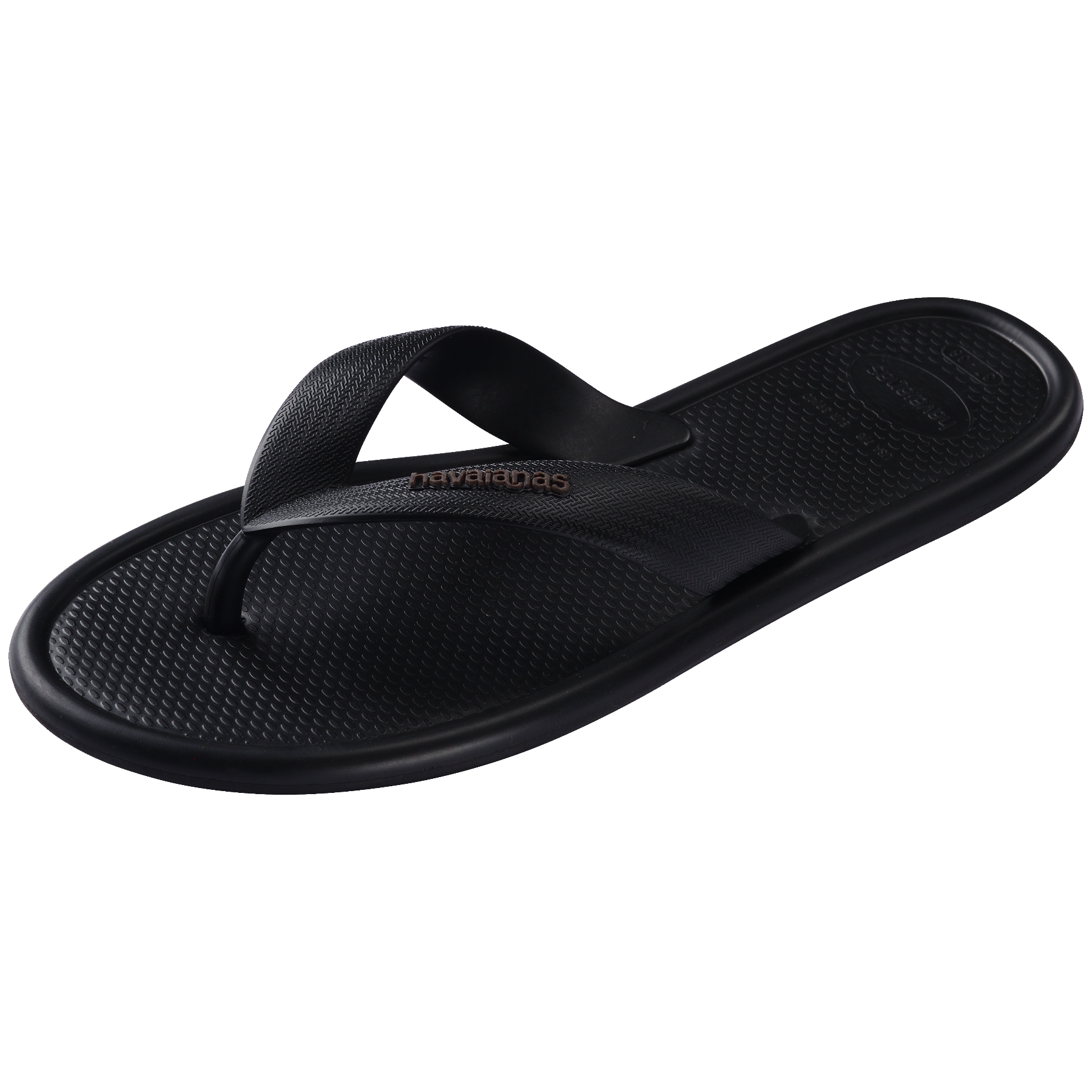 Women's Puffed Up Flip Flops - BLACK