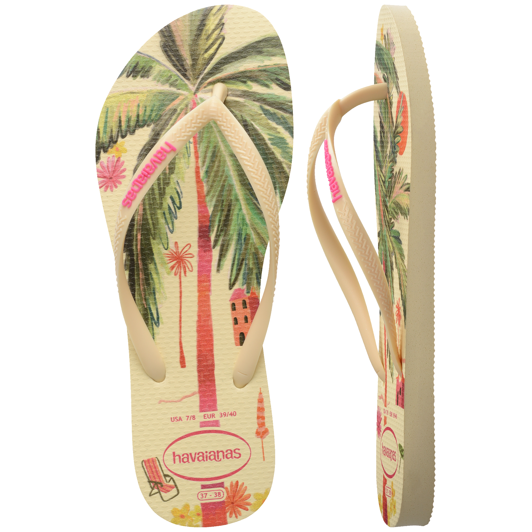Women's Summer Bliss Slim Flip Flops - BUTTERCREAM