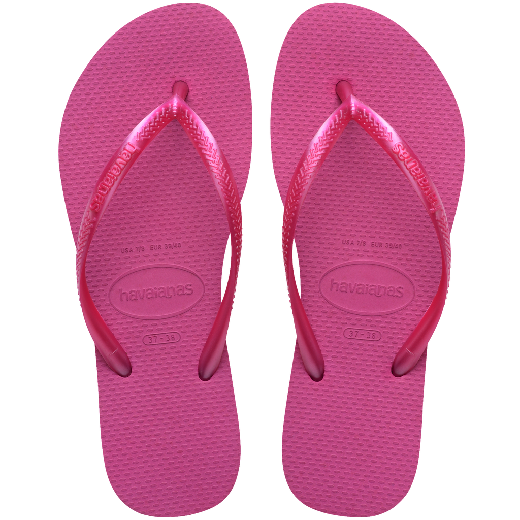 Women's Slim Flip Flops - ROSE GUM/METALLIC ROSE GUM
