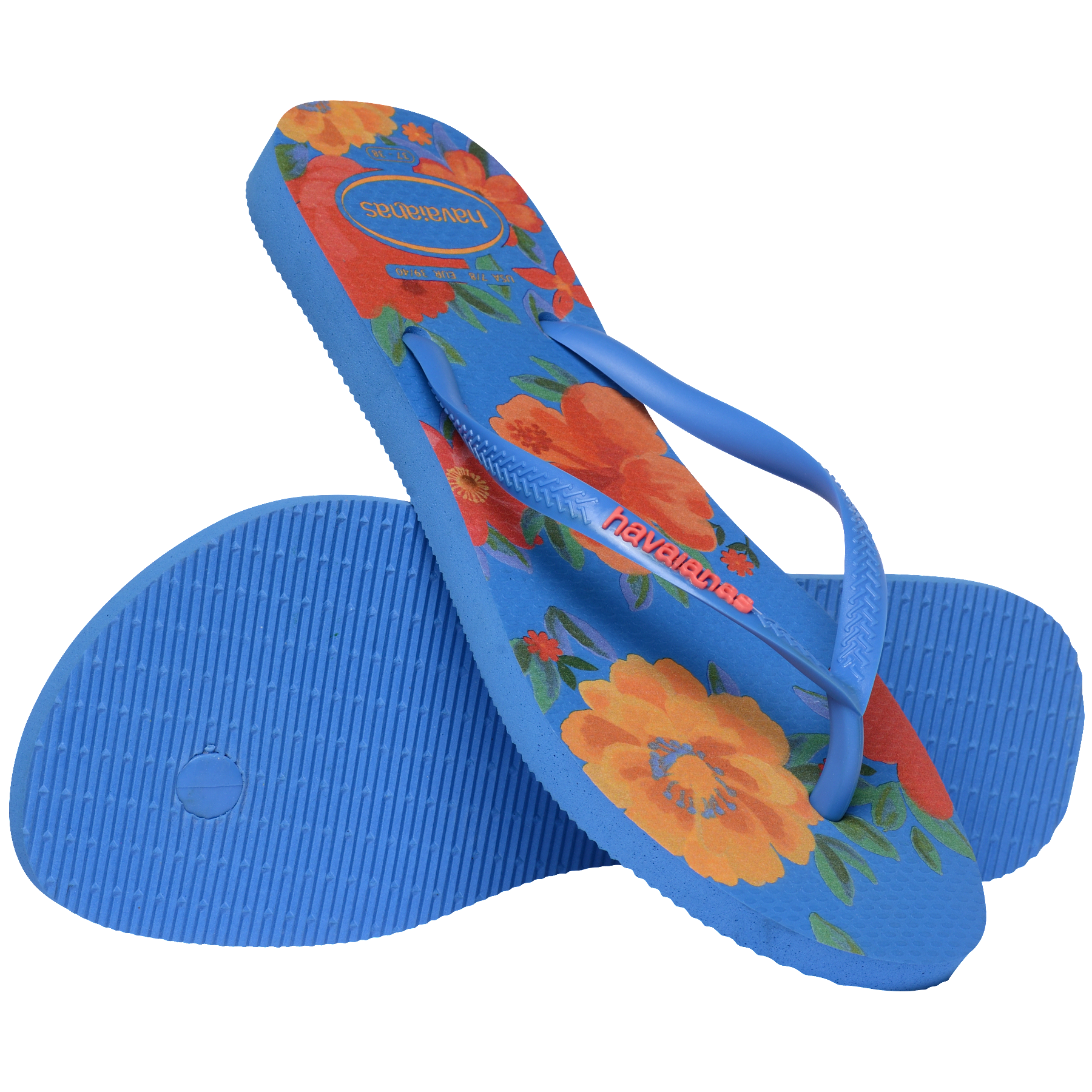 Women's Summer Bliss Slim Flip Flops - BRILLIANT BLUE