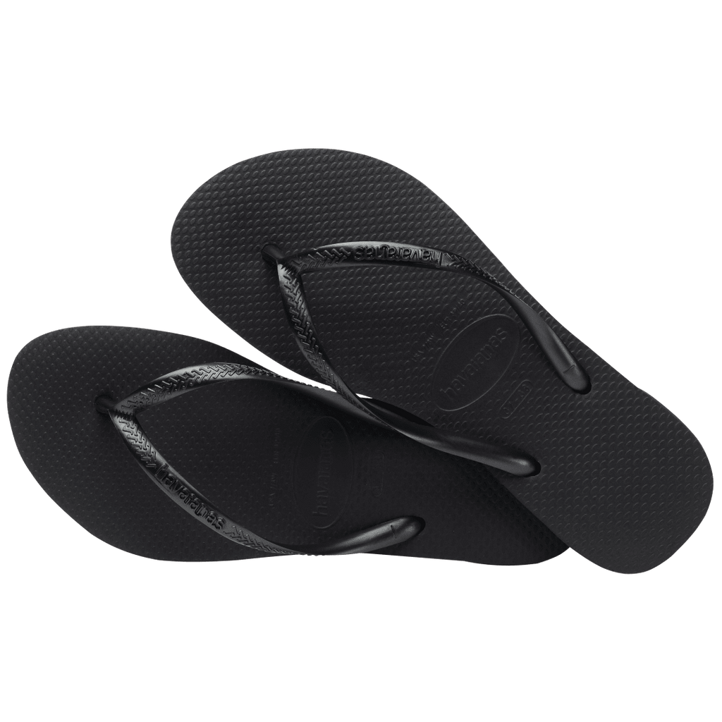 Women's Slim Flip Flops - Black